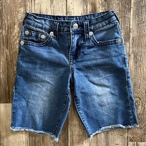 True Religion Kids Denim Shorts in Blue, Size 6